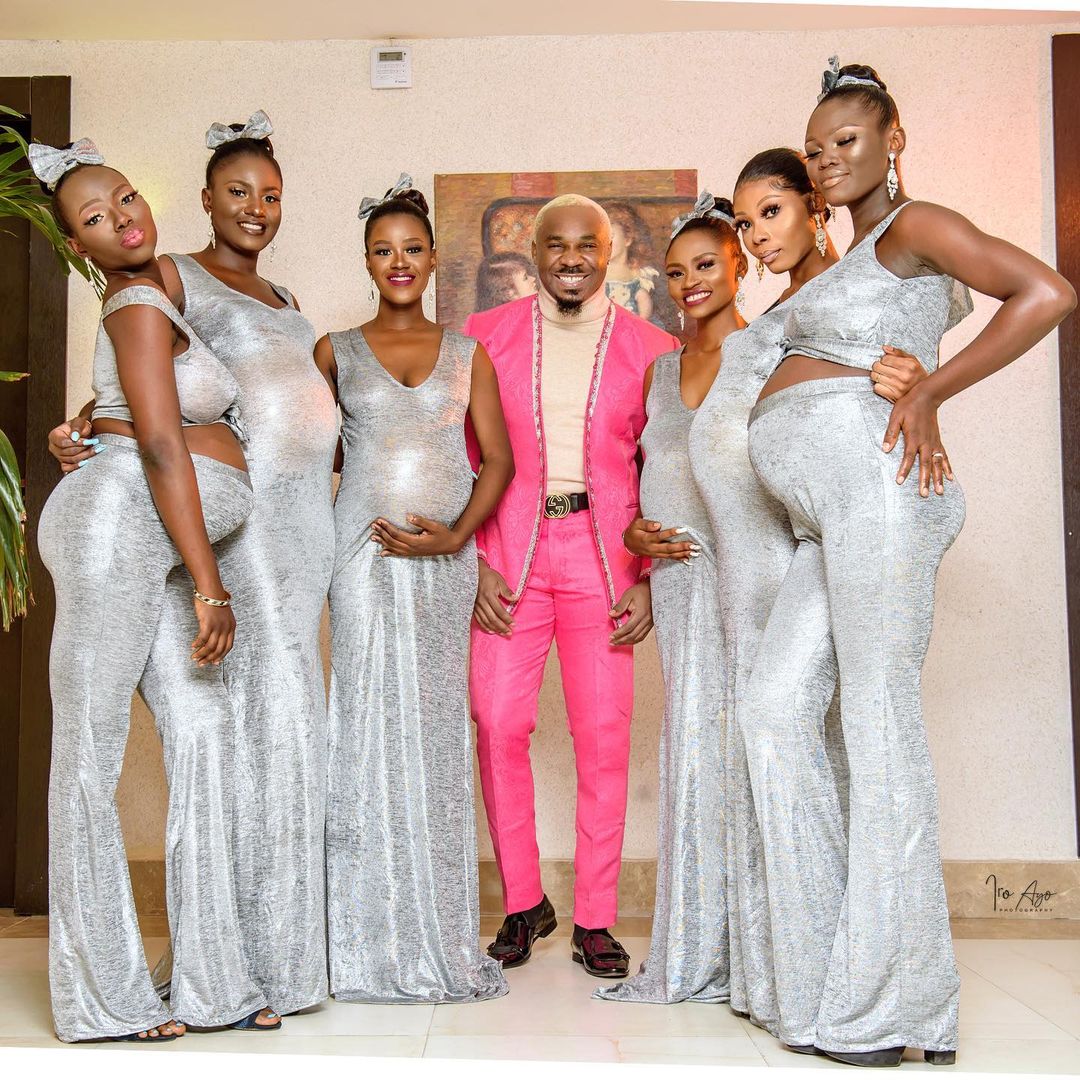 Плейбой-миллионер привел на свадьбу 6 беременных от него девушек