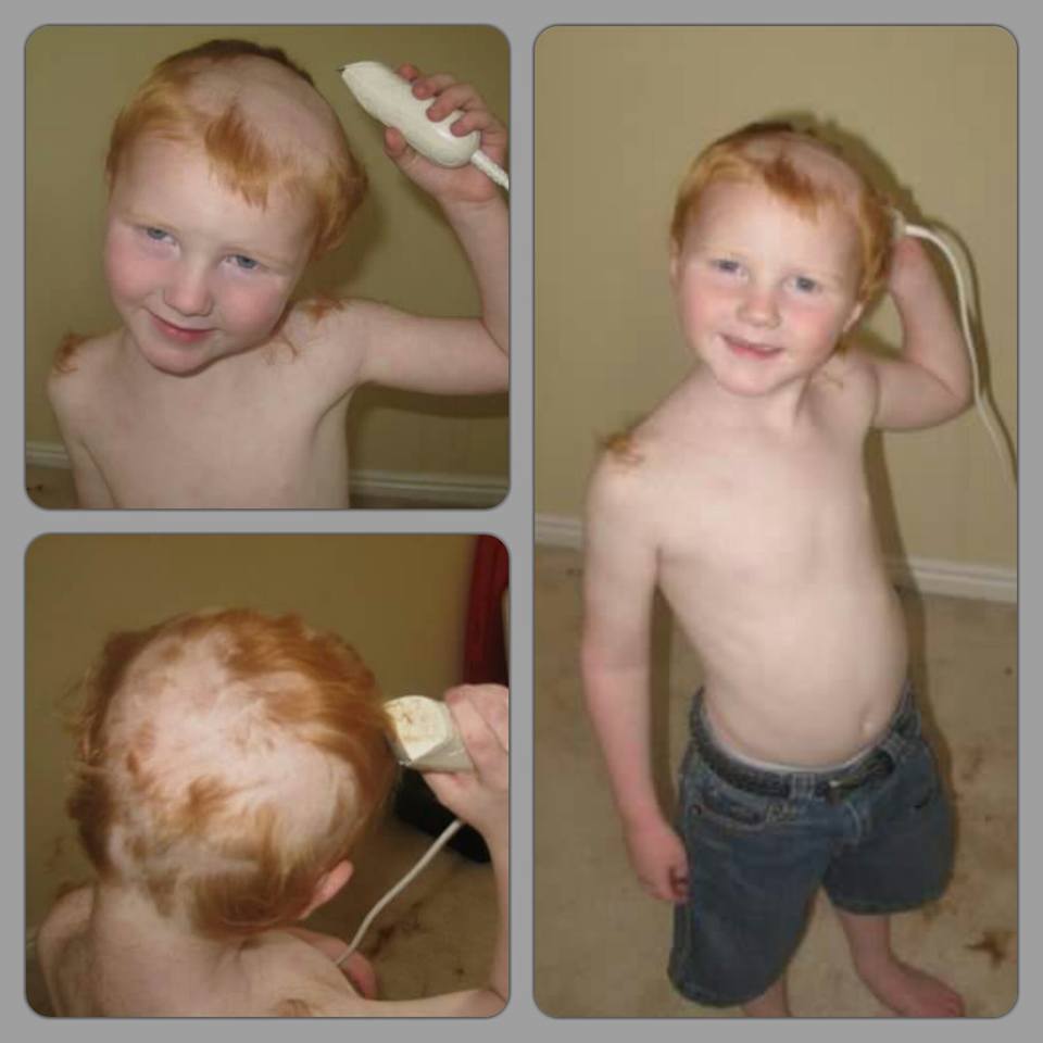 Фото №6 - 100 эпичных фото детей, решивших постричь себе волосы