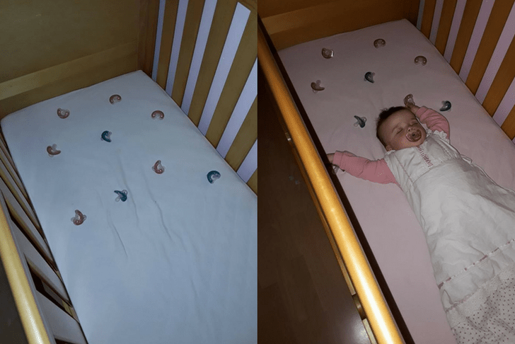 Всего один трюк с пустышкой, который помогает ребенку заснуть самостоятельно